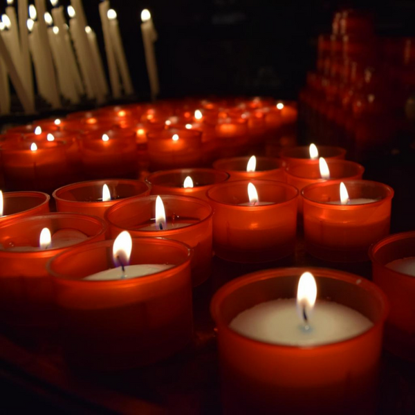 The symbols of the candle through religion